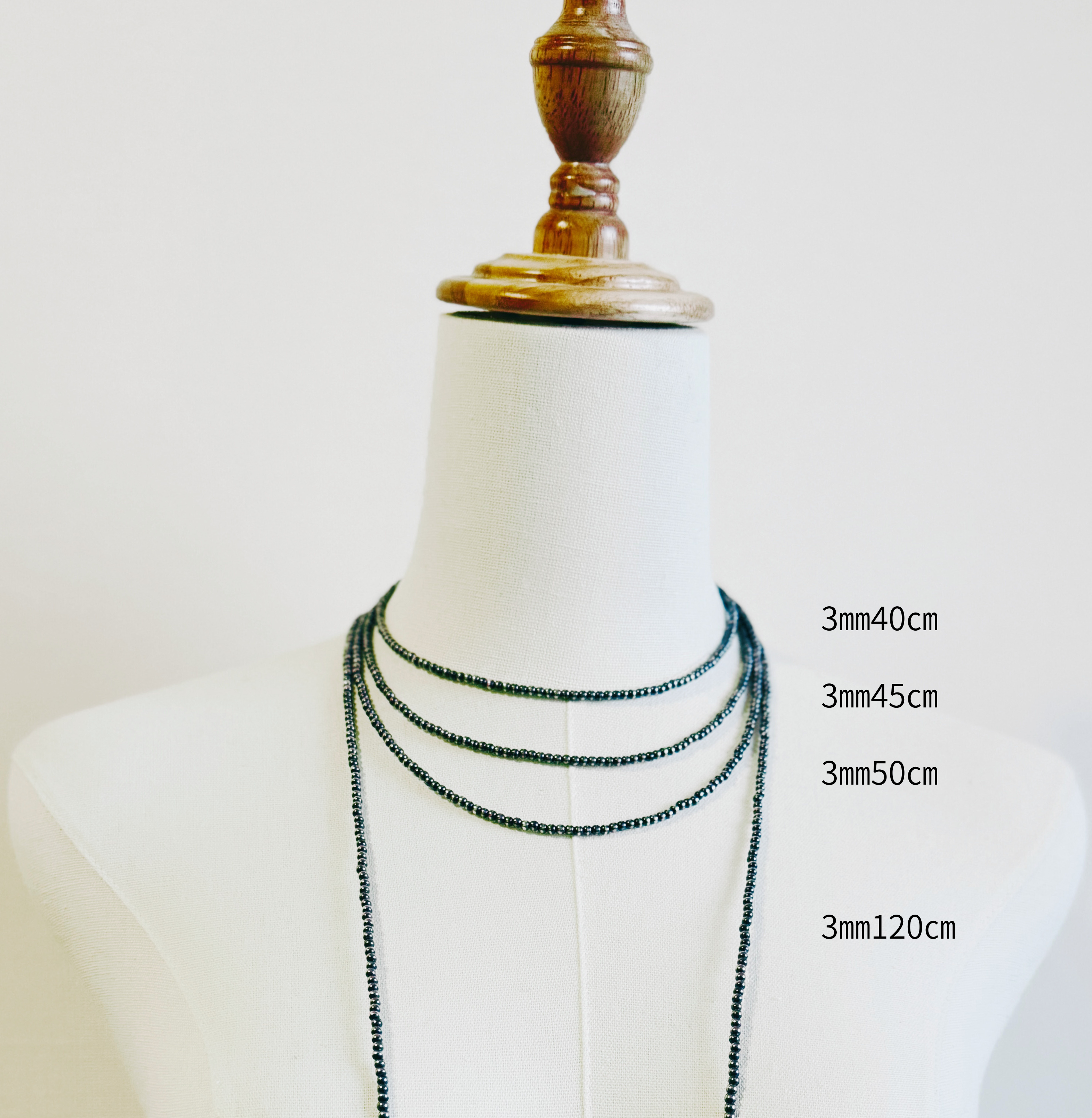 Necklace / 4㎜ 45㎝ /shinyナバホパールBy-エリッカニコラスビゲイ Necklace / 4㎜ 45㎝ /shinyナバホパールBy-エリッカニコラスビゲイ
