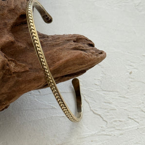 真鍮バングル / スタンプワーク