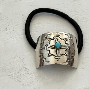 ポニーテールフック/コンチョ/ターコイズ