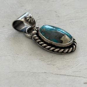 ペンダントトップ/ターコイズ （Old Cloud Mt.）